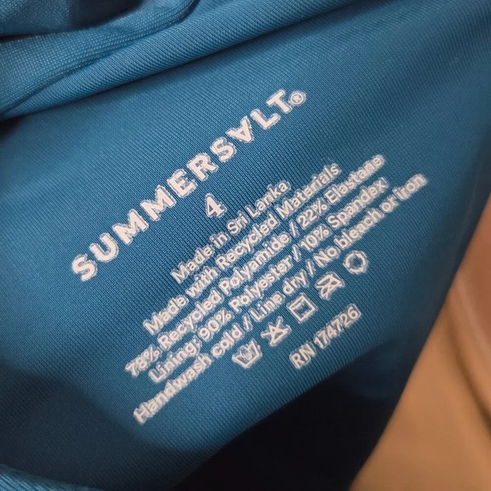 summersalt Teal One-Piece Swimsuit